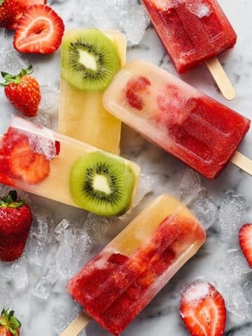 Strawberry-Kiwi Fruit Popsicles Recipe