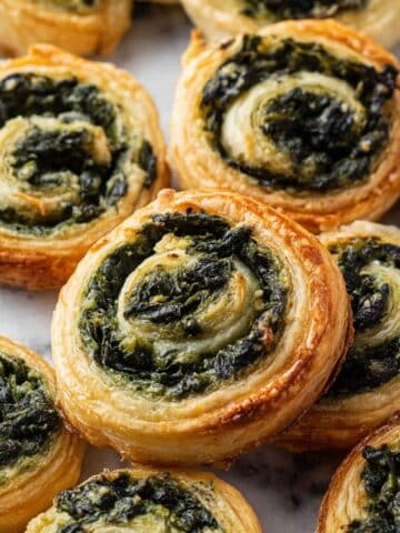 Spinach Cream Cheese Puff Pastry Pinwheels Recipe