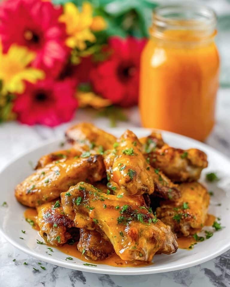 Baked Chicken Wings with Hot Honey and Hot Sauce Recipe