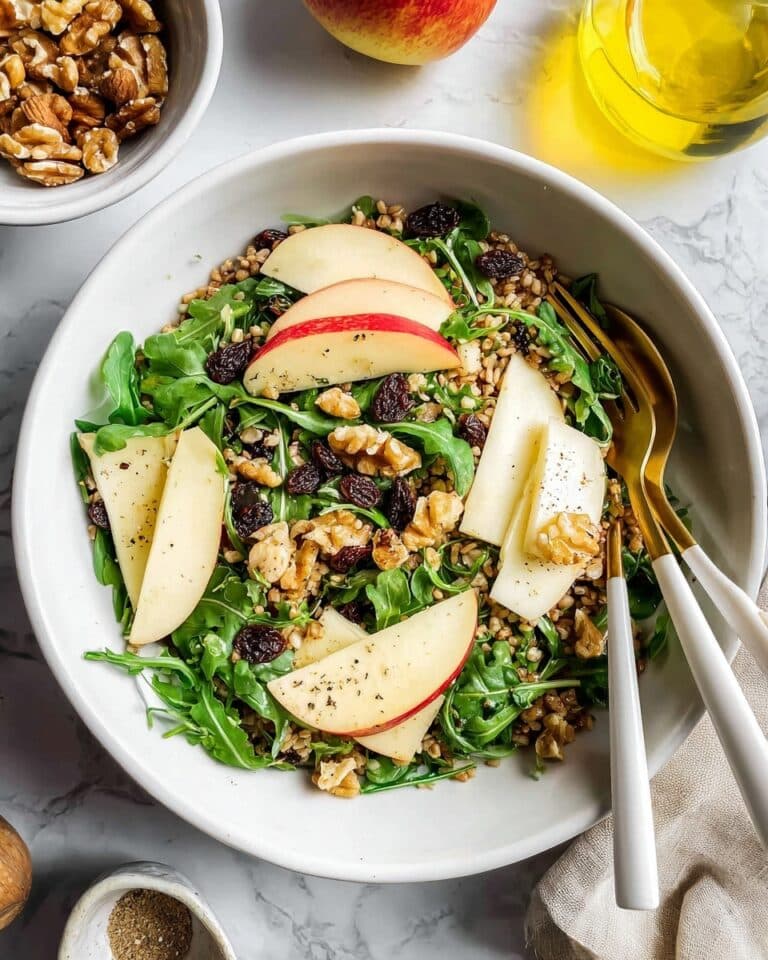 Farro Salad with Apple, Arugula, and Parmesan Recipe