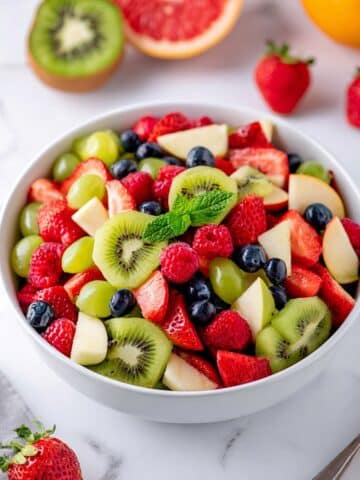 Fresh Fruit Salad with Honey, Citrus, and Mint Recipe