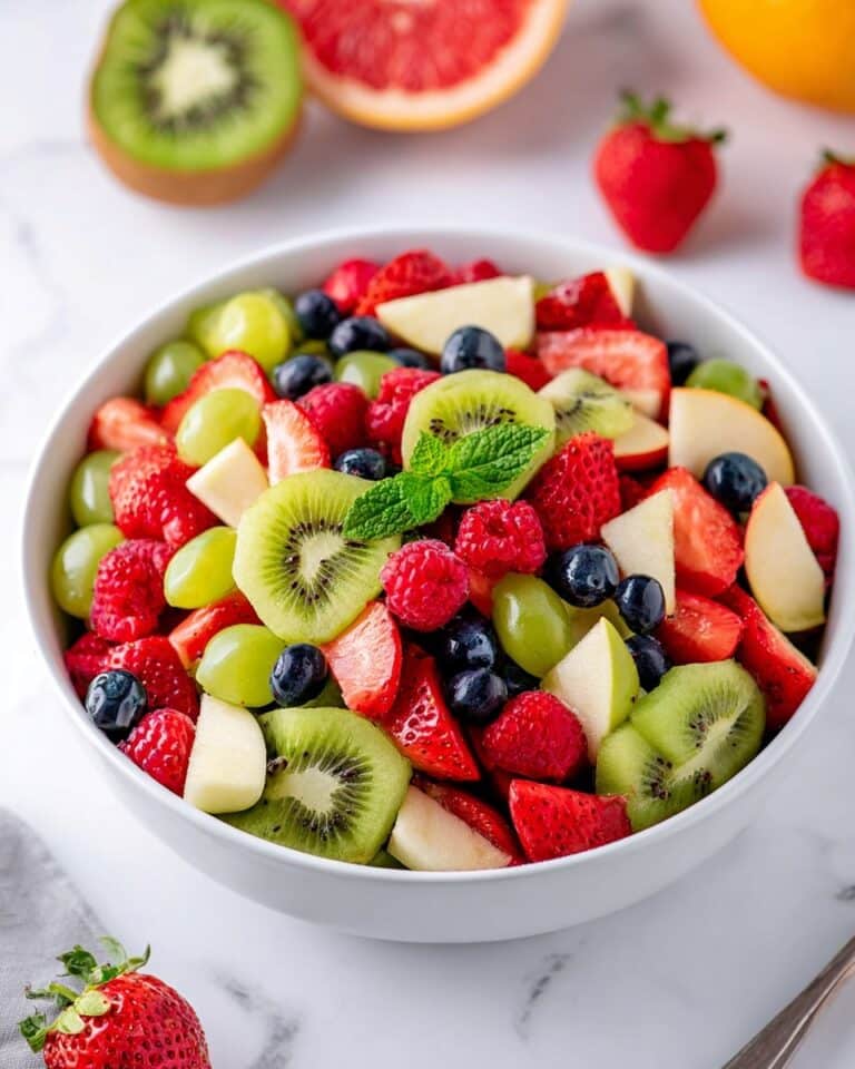Fresh Fruit Salad with Honey, Citrus, and Mint Recipe