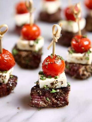 Steak Caprese Appetizers Recipe