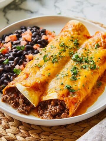 Homemade Ground Beef Enchiladas Recipe