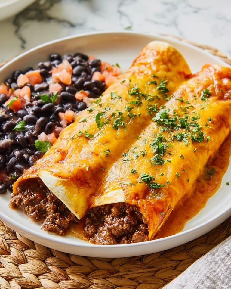 Homemade Ground Beef Enchiladas Recipe