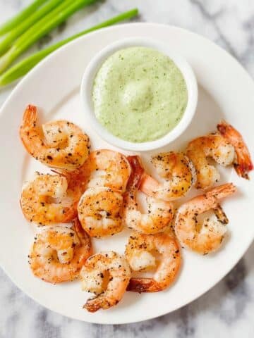 Easy Roasted Shrimp with Green Goddess Dip Recipe