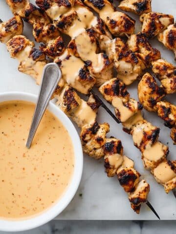Bang Bang Chicken Skewers Recipe