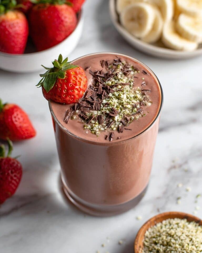 Chocolate Strawberry Banana Smoothie Recipe