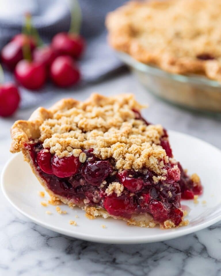 Cherry Crumble Pie Recipe