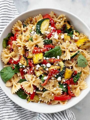 Roasted Vegetable Bow Tie Pasta Salad Recipe