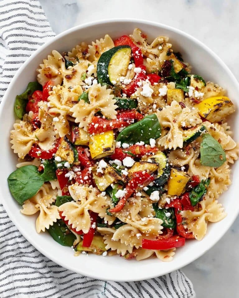Roasted Vegetable Bow Tie Pasta Salad Recipe