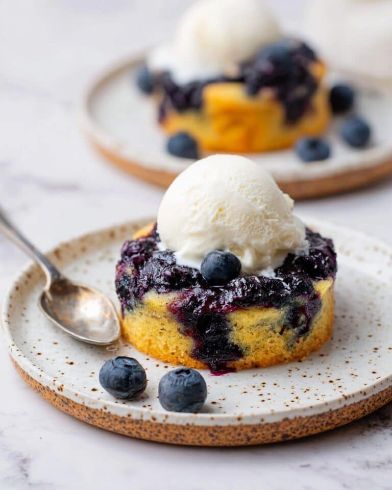 Blueberry Upside Down Cakes Recipe