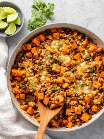 Homemade Ground Turkey Sweet Potato Skillet Recipe