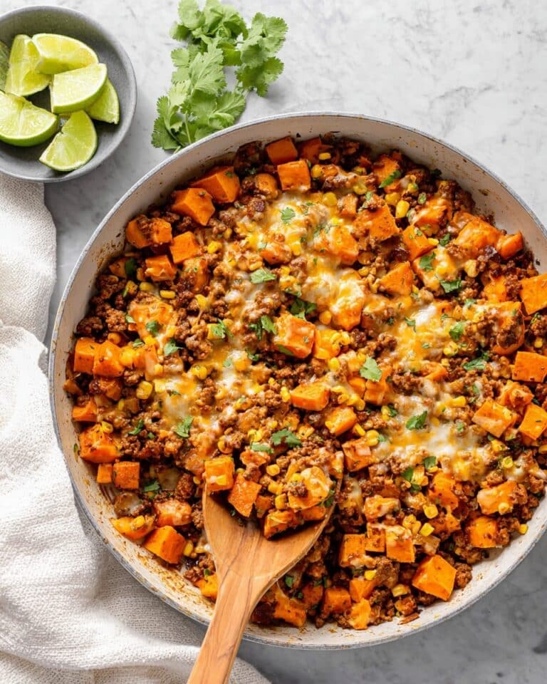 Homemade Ground Turkey Sweet Potato Skillet Recipe