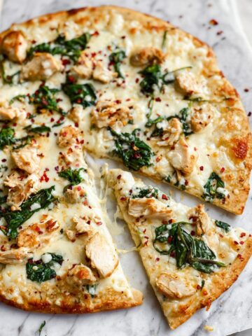 Homemade Chicken Alfredo Pizza Recipe