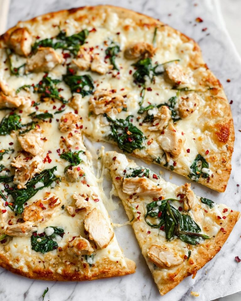 Homemade Chicken Alfredo Pizza Recipe