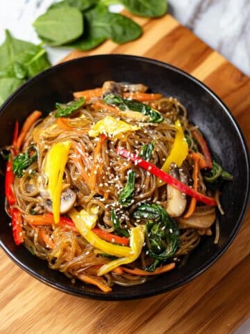 Japchae - Healthy Korean Glass Noodles Recipe