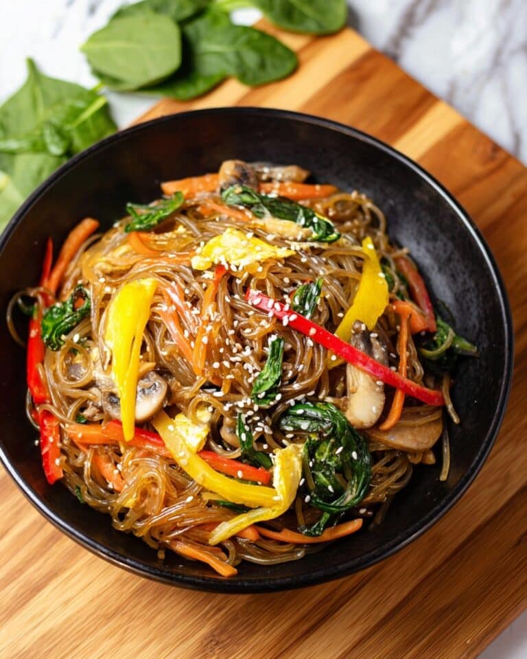 Japchae - Healthy Korean Glass Noodles Recipe