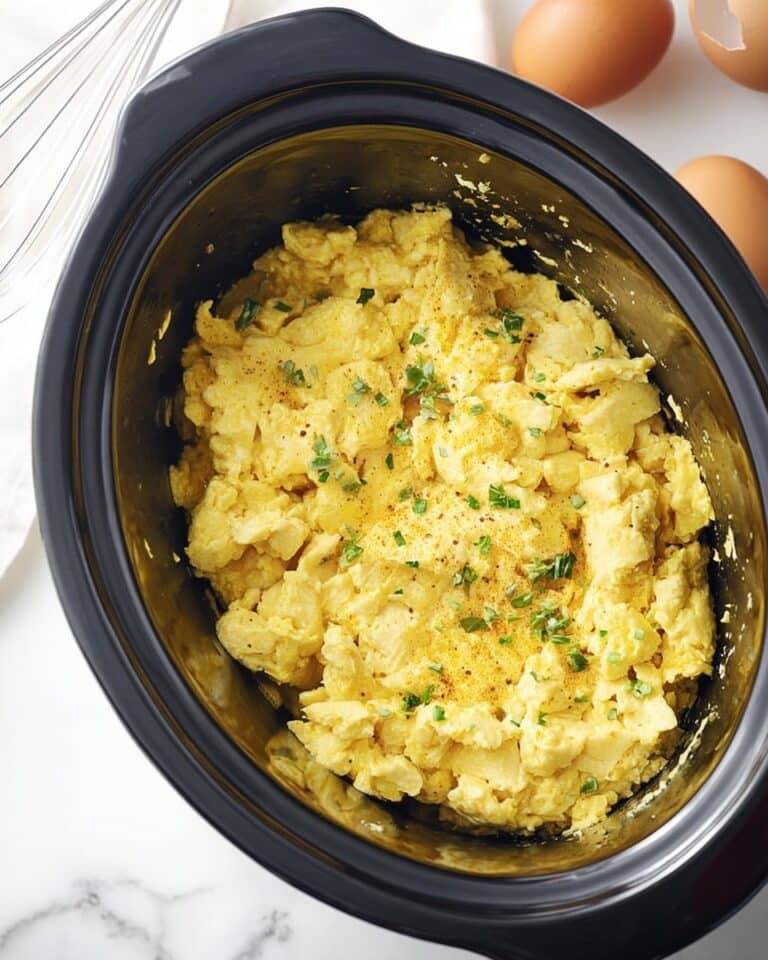 Slow Cooker Scrambled Eggs Recipe