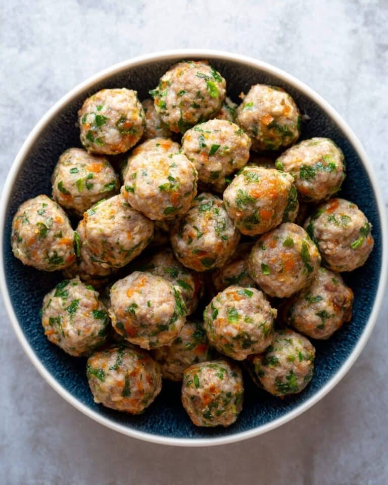 Loaded Veggie Turkey Meatballs Recipe