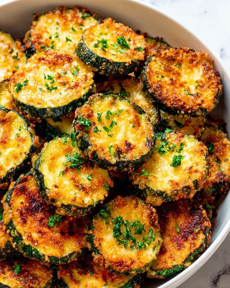 Crispy Parmesan Garlic Air Fryer Zucchini Recipe