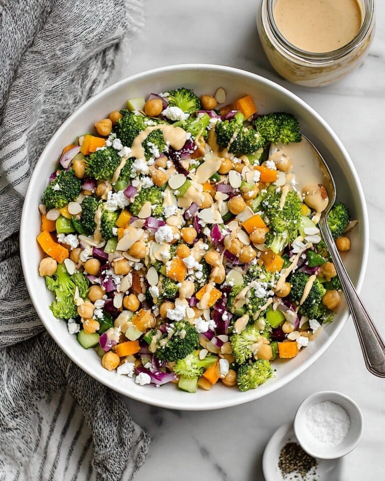 Chopped Broccoli and Chickpea Salad Recipe