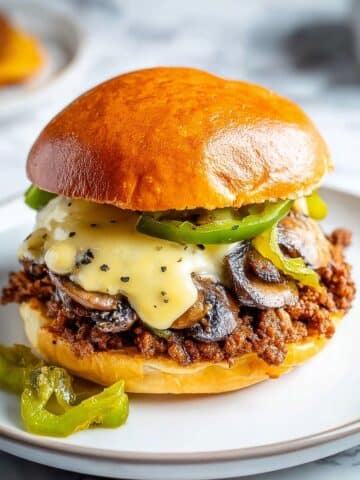 Ground Beef Philly Cheesesteak Sliders Recipe