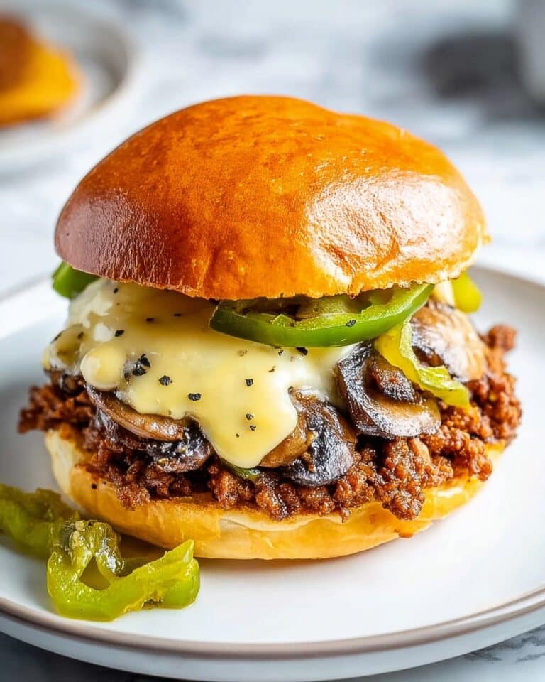 Ground Beef Philly Cheesesteak Sliders Recipe