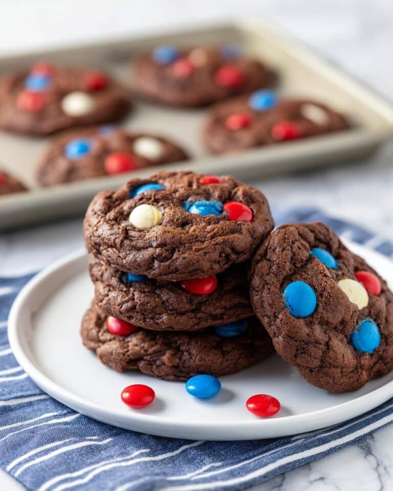 Chewy Patriotic Brownie Cookies Recipe