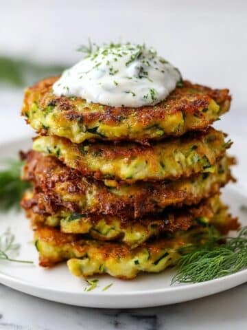 Zucchini Fritters with Dill and Feta Recipe