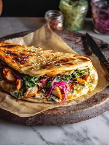 Sheet Pan Chicken Shawarma Havarti Sandwich Recipe