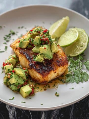 Sea Bass with Avocado Salsa Recipe