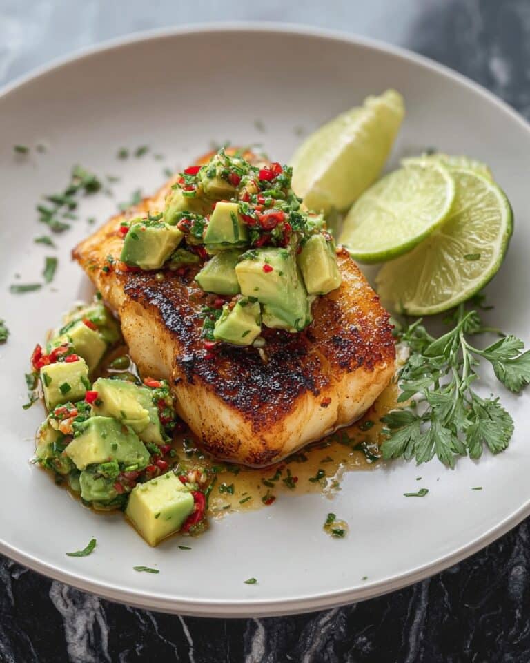 Sea Bass with Avocado Salsa Recipe