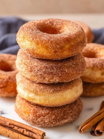 Cinnamon Sugar Sourdough Donuts Recipe