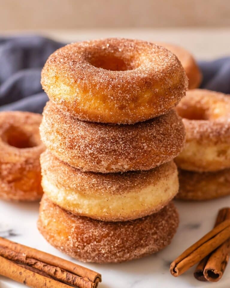 Cinnamon Sugar Sourdough Donuts Recipe
