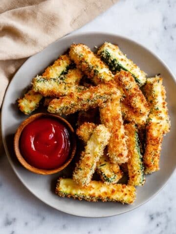 Crispy Air Fryer Zucchini Fries Recipe