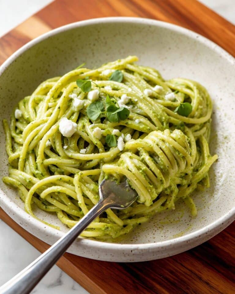 Creamy Mexican Green Spaghetti Recipe