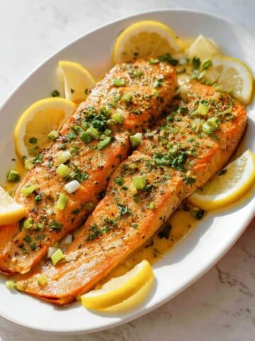 Baked Trout with Lemon, Garlic, and Fresh Herbs Recipe