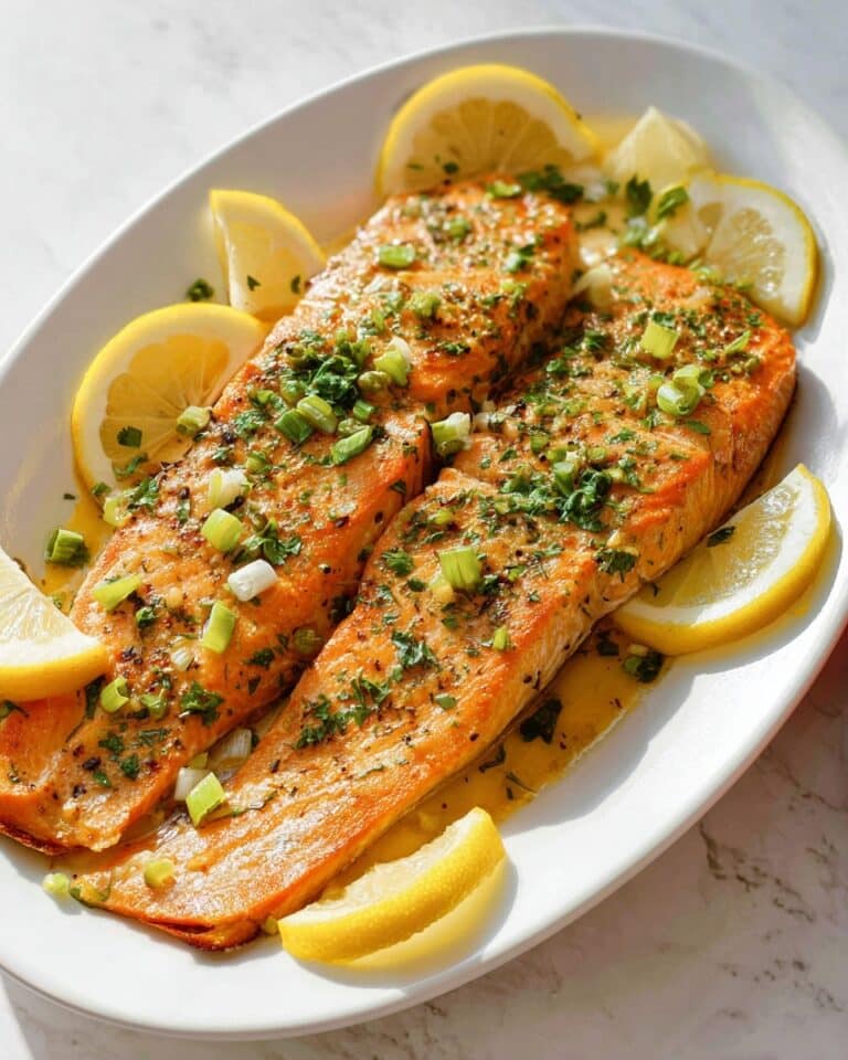 Baked Trout with Lemon, Garlic, and Fresh Herbs Recipe