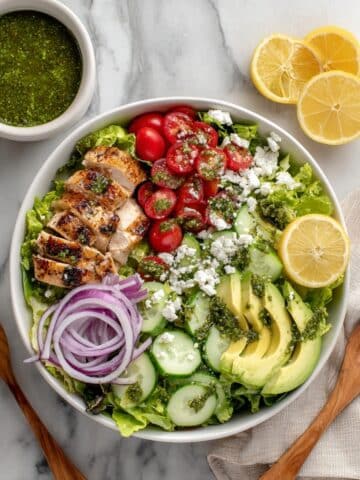 Pesto Grilled Chicken Avocado Salad Recipe
