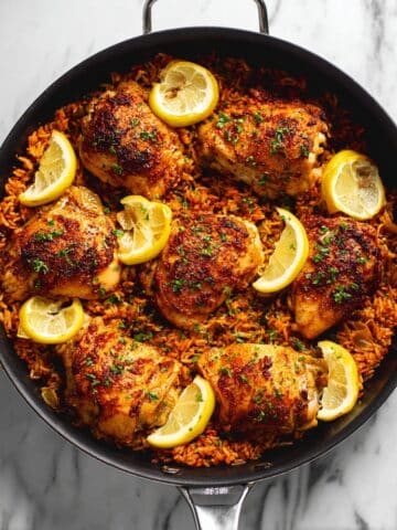 One Pan Spanish Chicken and Rice Recipe