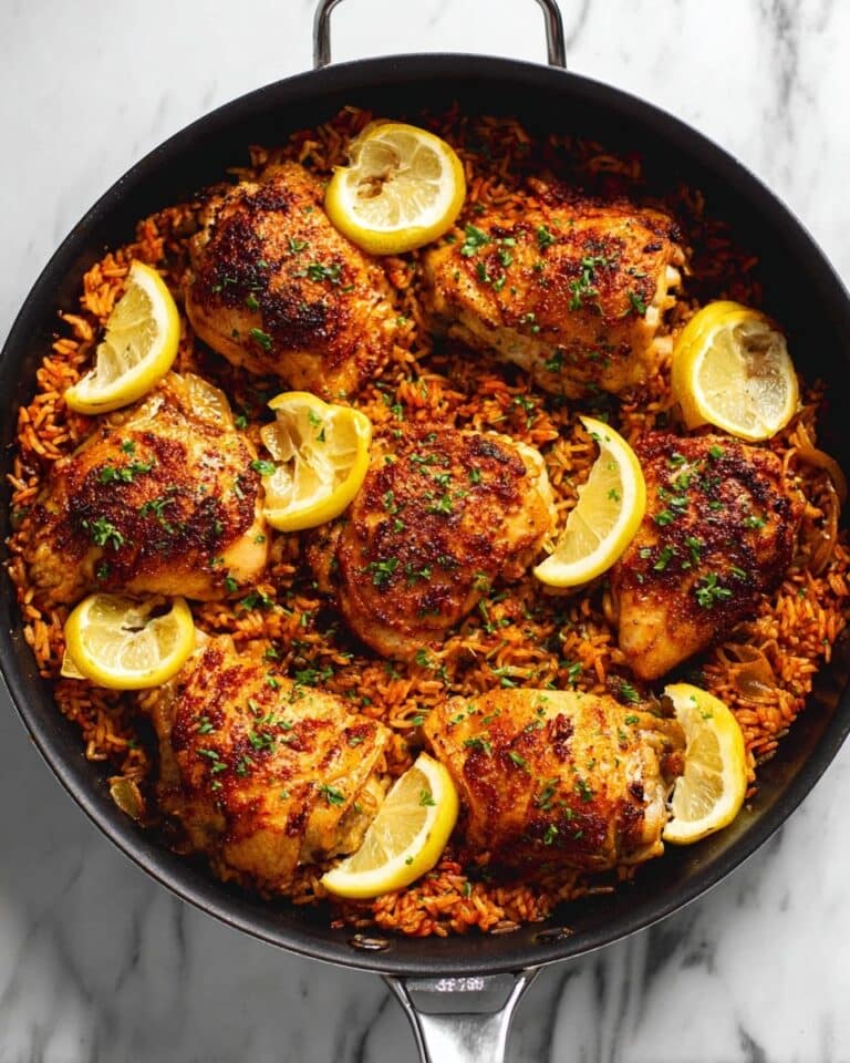 One Pan Spanish Chicken and Rice Recipe