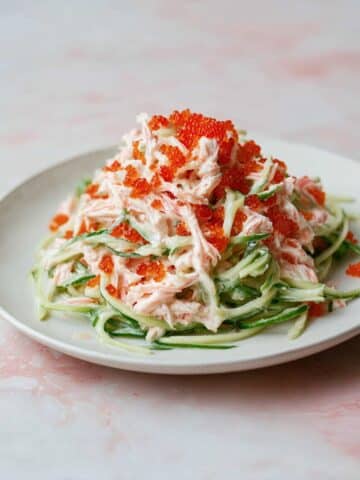 10-Minute Spicy Kani Salad with Tobiko Recipe
