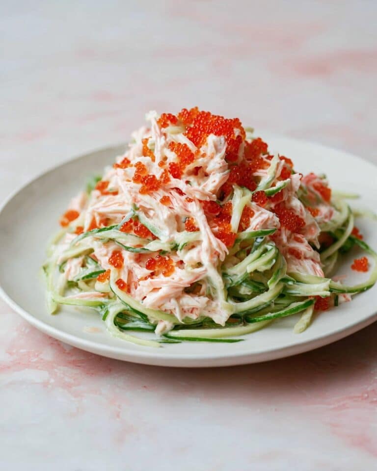 10-Minute Spicy Kani Salad with Tobiko Recipe