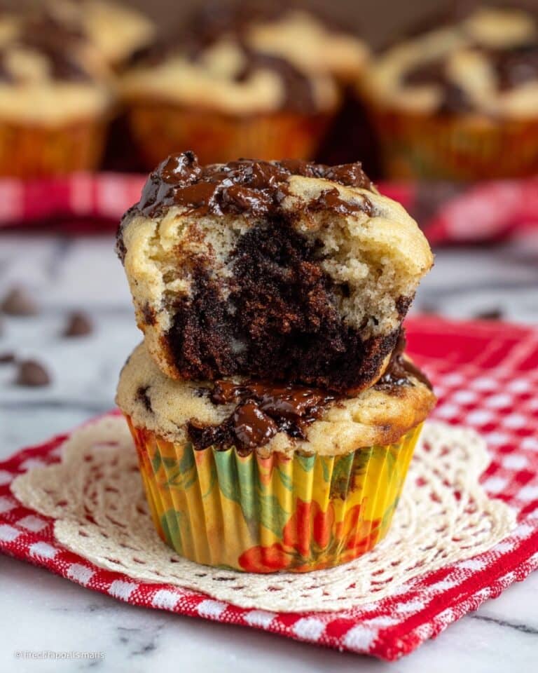Banana Marble Muffins Recipe