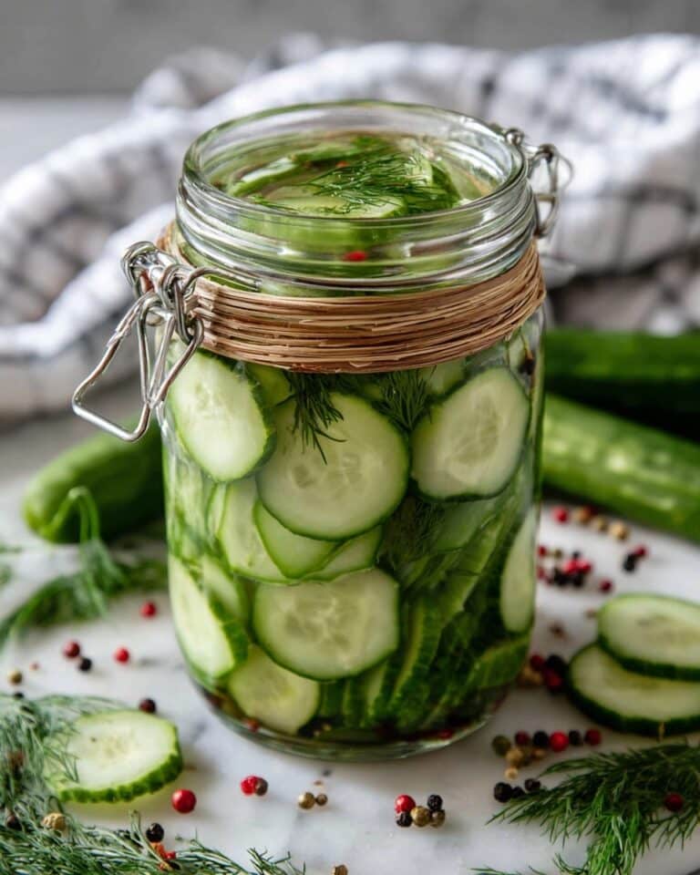 Homemade Dill Pickled Cucumbers Recipe