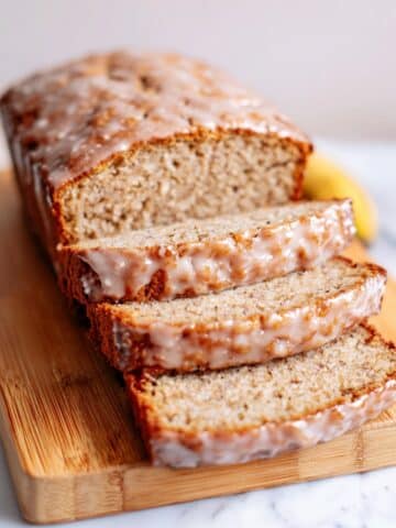 Maple Glazed Banana Bread Recipe