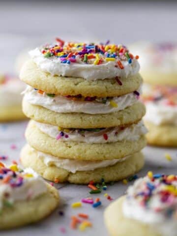 Soft Sugar Cookies with Creamy Almond Frosting Recipe