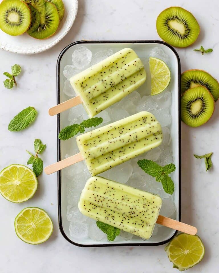 Kiwi Lime Popsicles Recipe