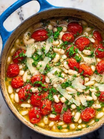 Garlic Parmesan White Beans Recipe